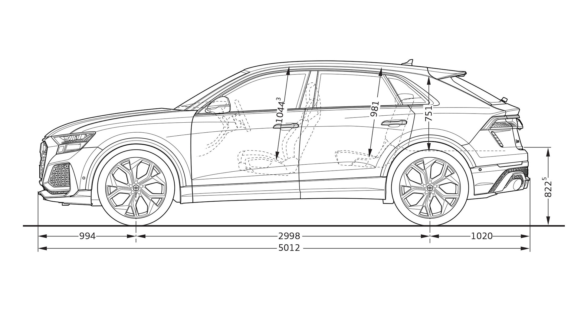 Чертеж audi q8