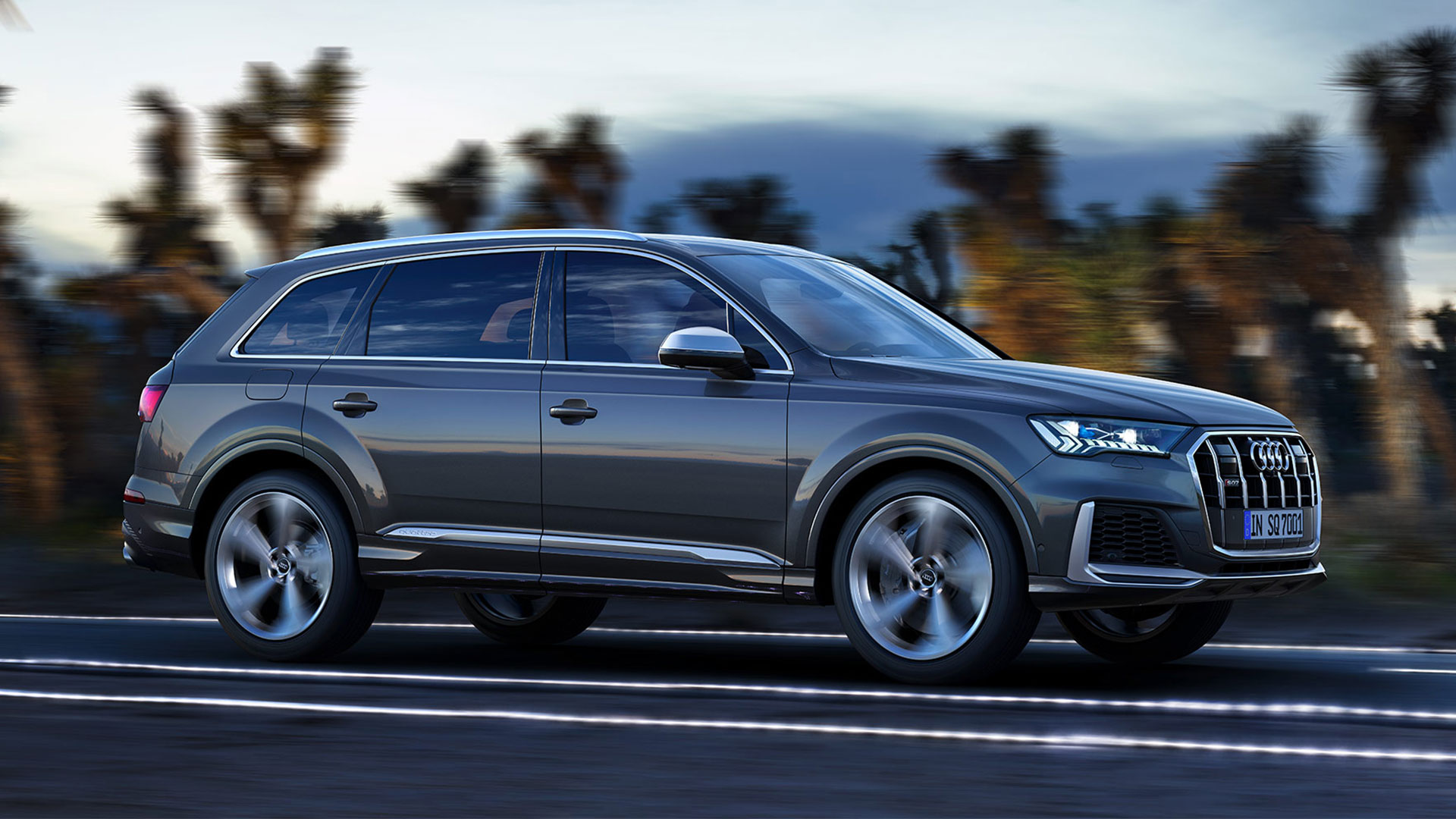 Audi sq7 разгон